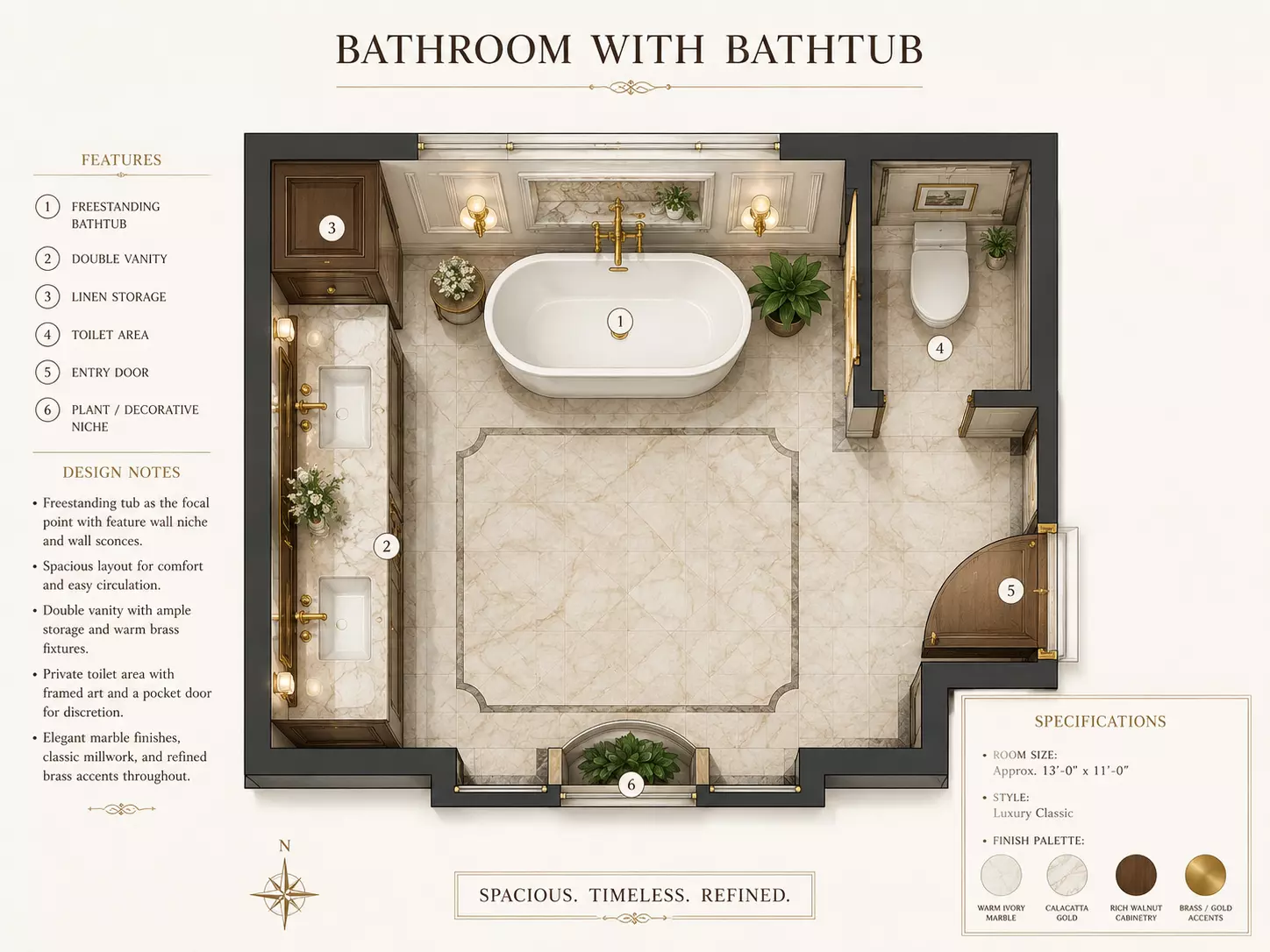 Bathroom with Bathtub