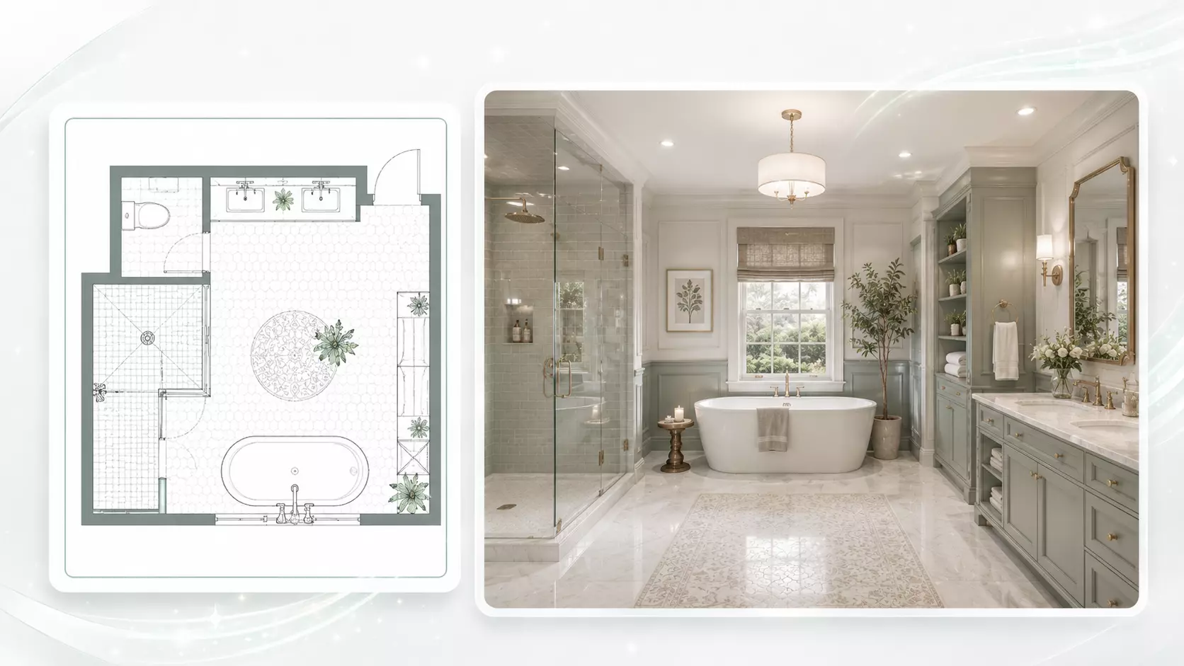 AI Bathroom Floor Plan Generator