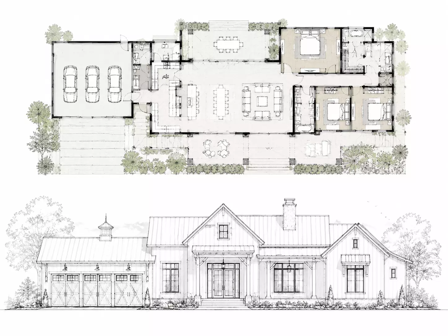 Farmhouse Elevation Design