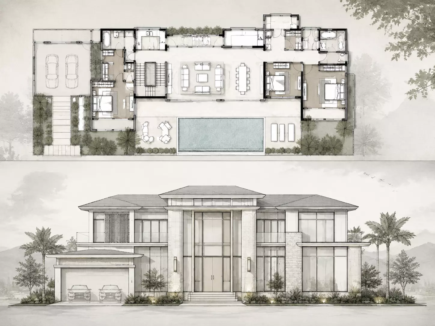 Luxury Villa Elevation