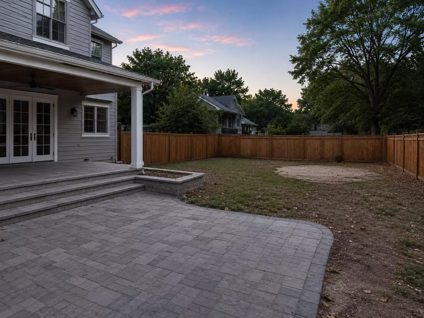 landscape design before
