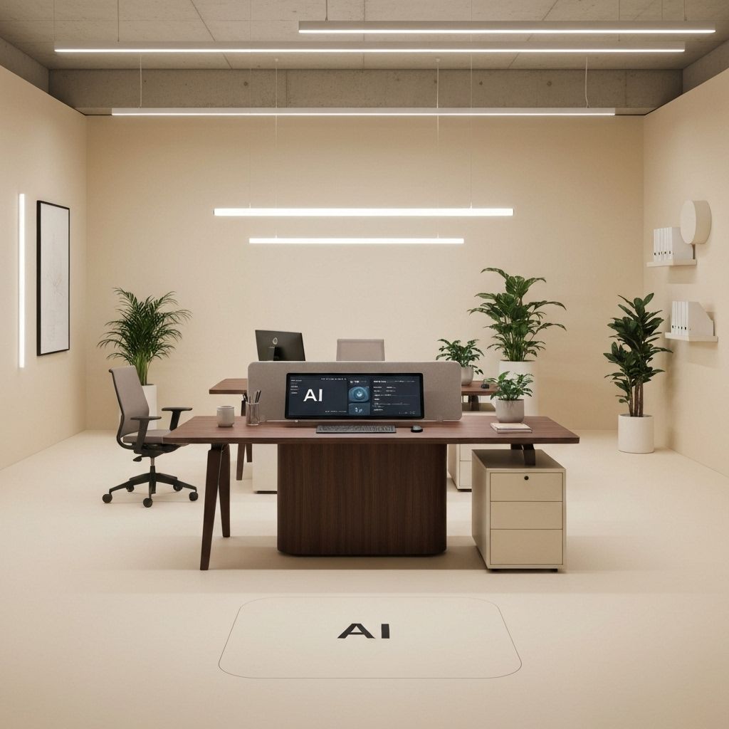 Minimalistisch kantoor AI