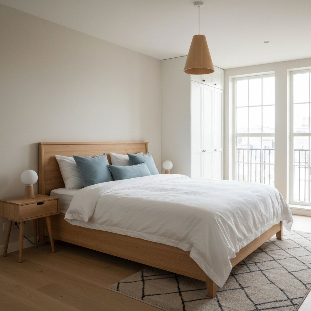 Scandinavische slaapkamer AI