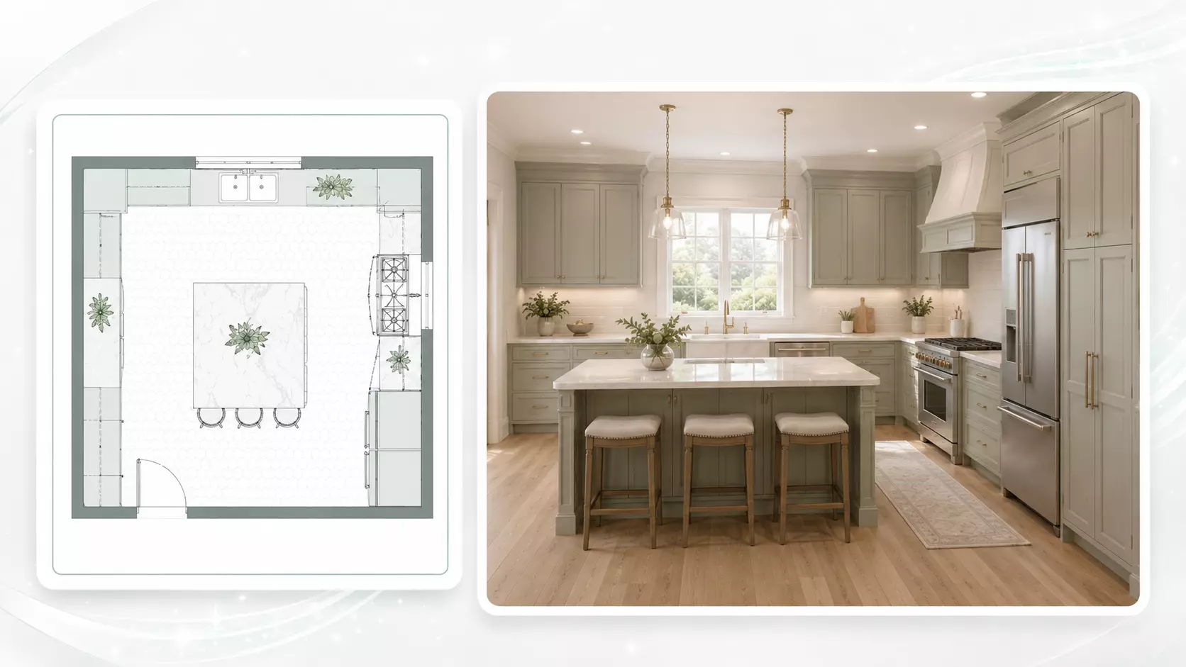 AI Kitchen Floor Plan Generator