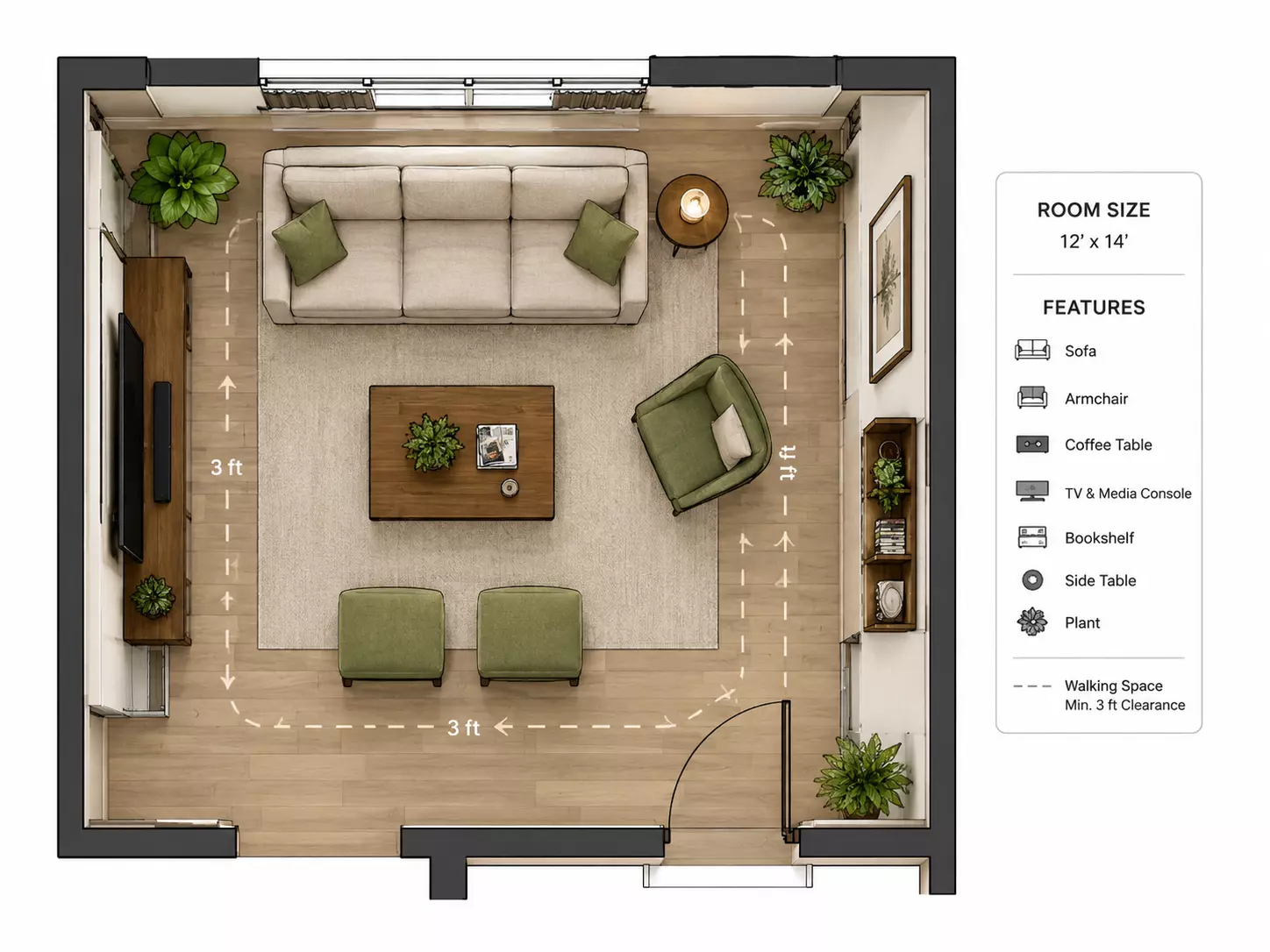 Small Living Room Floor Plan