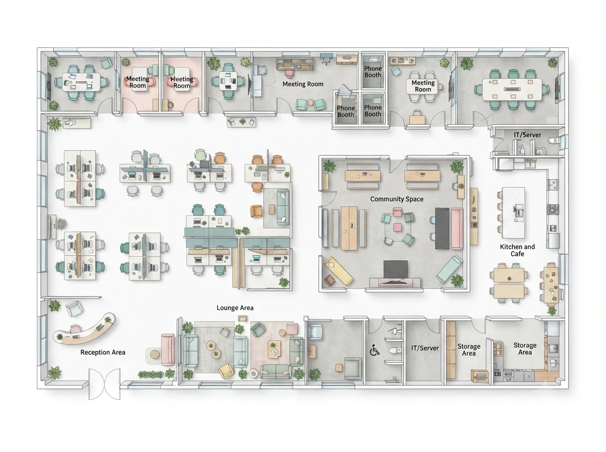 Cubicle Office Layout