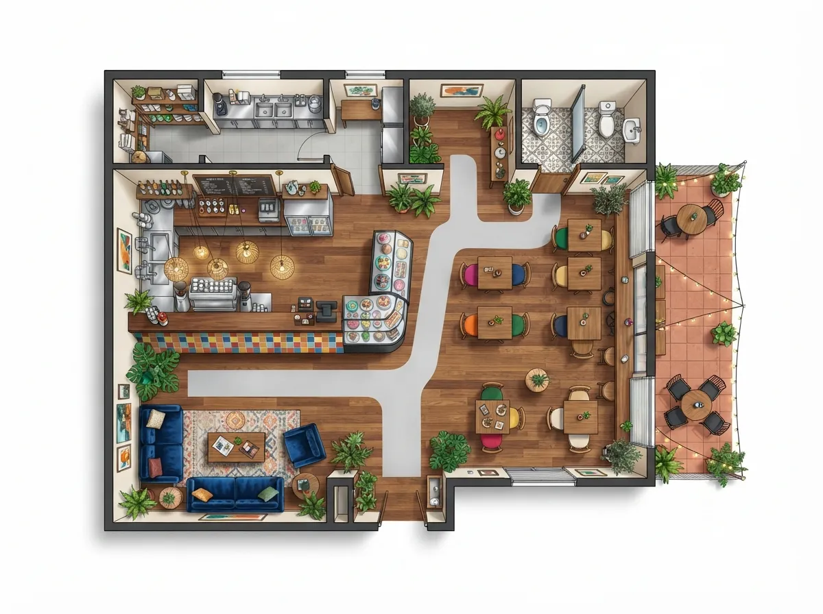 Bar & Restaurant Layout
