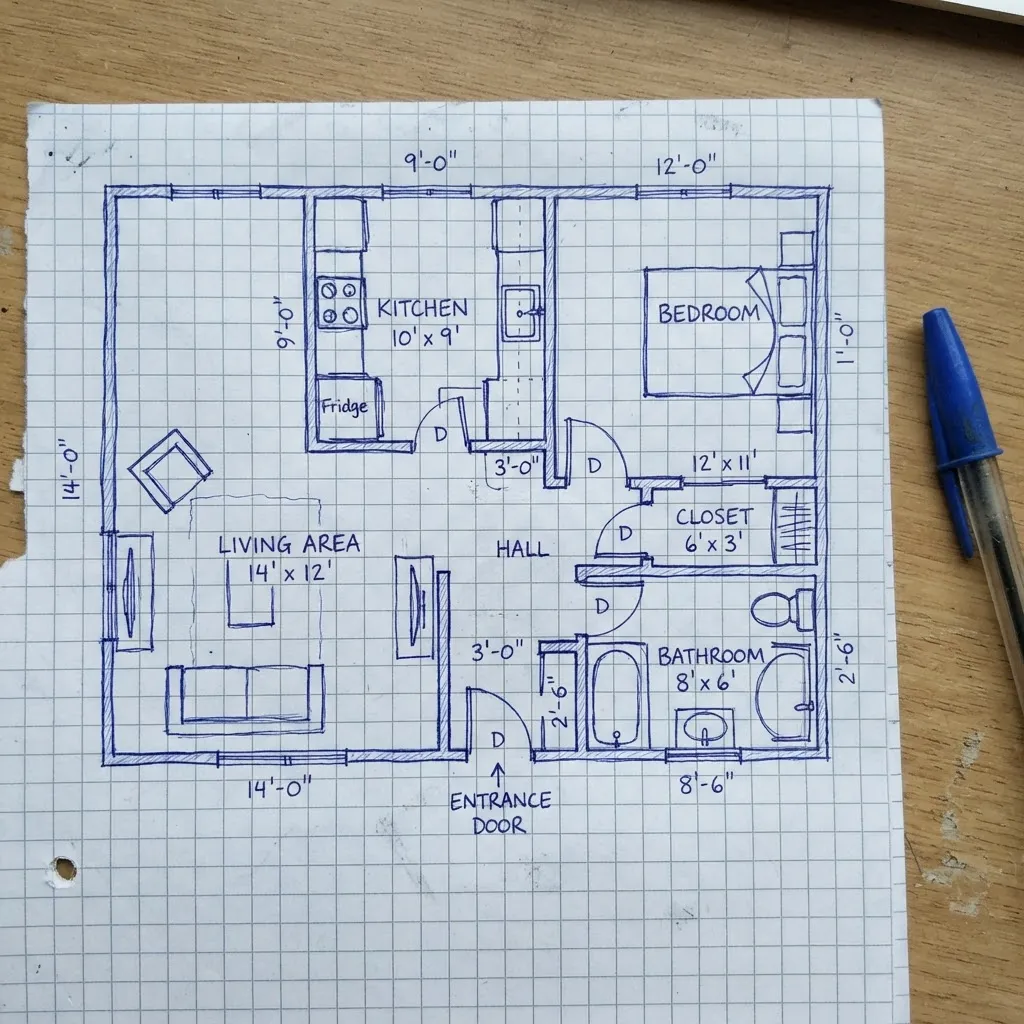 ノートの下書き