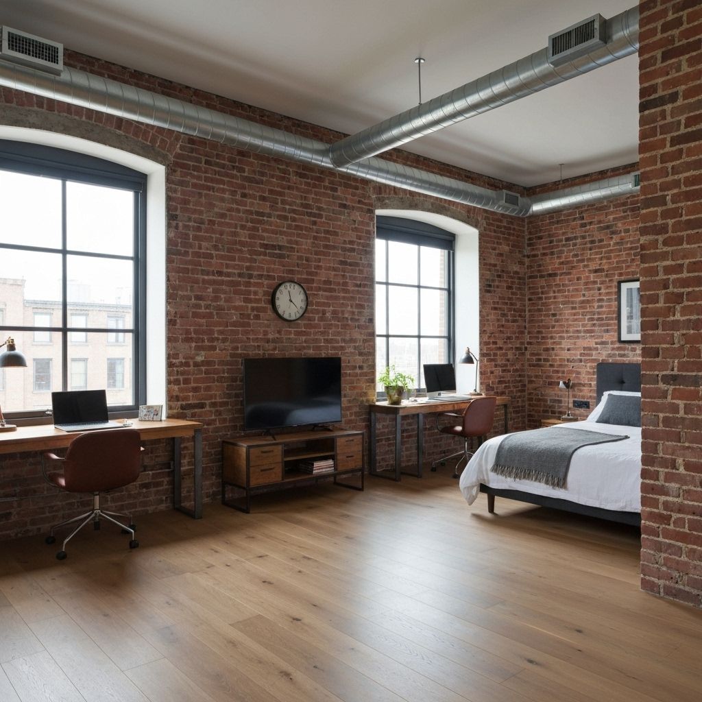 Industrial Loft Bedroom